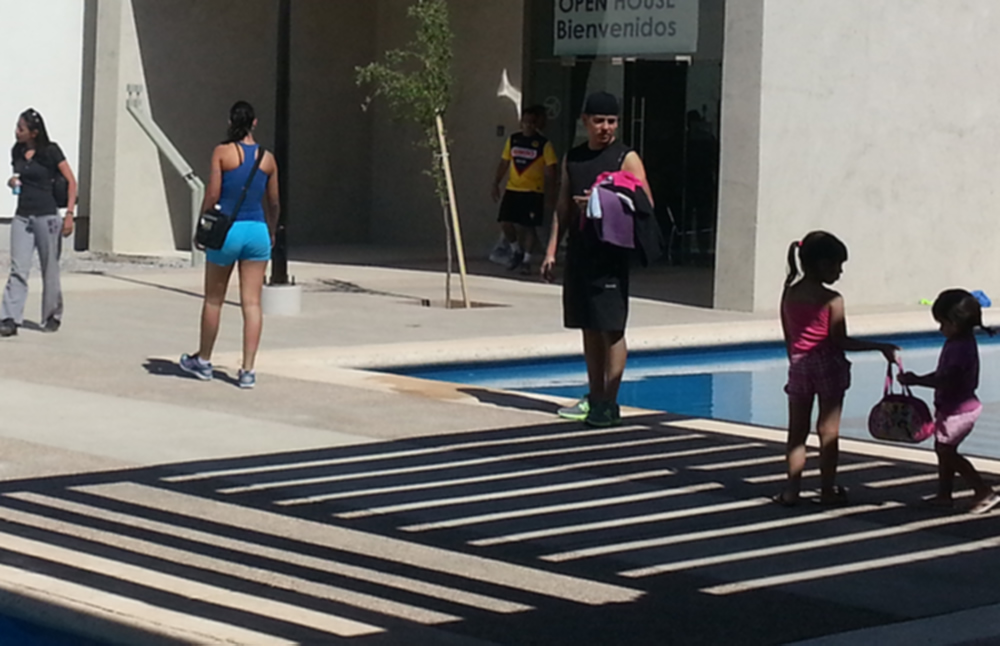 Desde temprano se vio gente en el centro deportivo